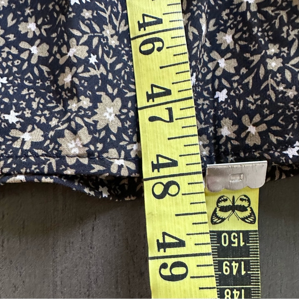 BALTIC BORN Dress Women’s XL Black & Tan Pele Tiered Midi Floral Smock New w/tag - Picture 14 of 14